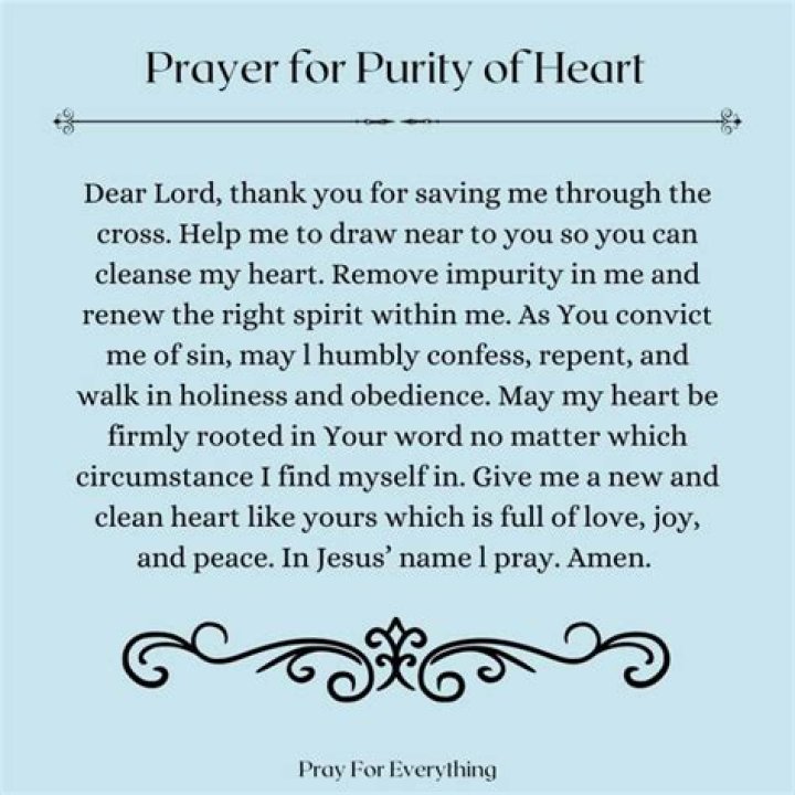 How can I be pure in God's eyes?