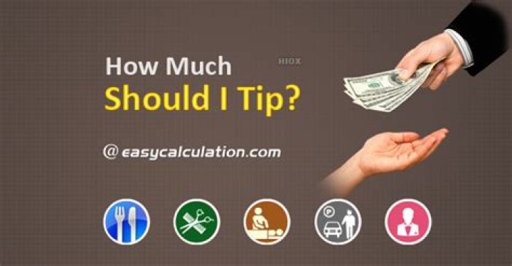 How much should I tip calculator?